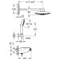 Grohe Rainshower SmartControl - Set de douche Dual encastré avec thermostat, 360 mm, chrome 26443000