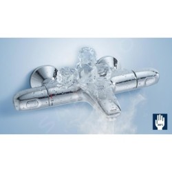 Grohe Rainshower SmartControl - Set de douche Dual encastré avec thermostat, 360 mm, chrome 26443000