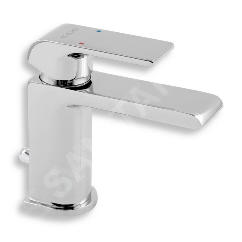 Novaservis Nobless Sharp - Mitigeur de lavabo avec vidage, chrome 37001,0