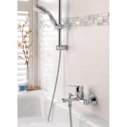 Grohe Vitalio Go - Set de pommeau de douche, 2 jets, barre et flexible, chrome 26196000
