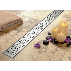 Alcadrain Grilles - Grille pour caniveau à douche linéaire 1150 mm, inox mat BUBLE-1150M