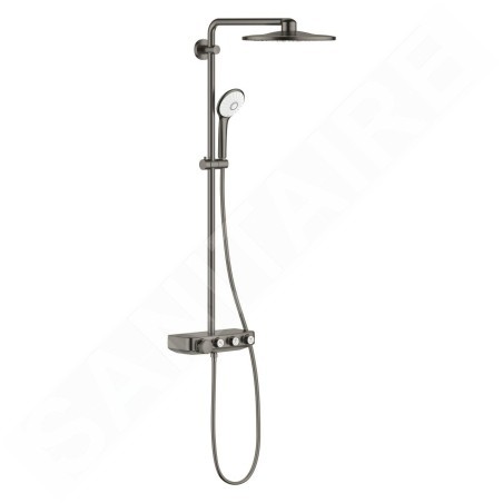 Grohe Euphoria SmartControl - Set de douche 310 Duo avec thermostat, 3 jets, Hard Graphite brossé 26507AL0