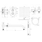 Ravak Chrome - Colonne de douche avec thermostat encastré, corps d’encastrement, chrome X07S015 Ravak Chrome - Colonne de douche avec thermostat encastré, corps d’encastrement, chrome X07S015