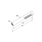 Kludi Nova Fonte - Pommeau de douche, 1 jet, noir mat 3912039-00