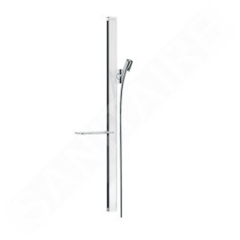 Hansgrohe Unica'E - Barre de douche 900 mm avec flexible de douche, blanc/ chrome 27640400