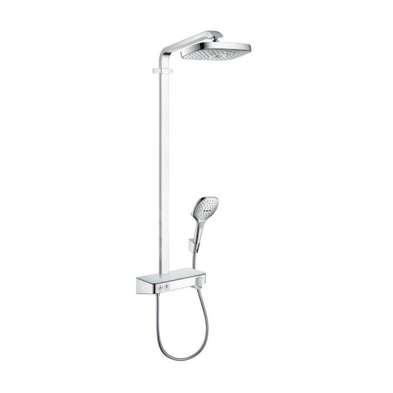 Hansgrohe Raindance Select E - Set de douche avec thermostat ShowerTablet, 300 mm, 2 jets, chrome 27126000