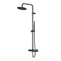 Steinberg 390 - Set de douche avec thermostat, diamètre 220 mm, noir 390 2721 S Steinberg 390 - Set de douche avec thermostat, diamètre 220 mm, noir 390 2721 S