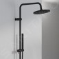 Steinberg 390 - Set de douche avec thermostat, diamètre 220 mm, noir 390 2721 S Steinberg 390 - Set de douche avec thermostat, diamètre 220 mm, noir 390 2721 S