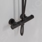 Steinberg 390 - Set de douche avec thermostat, diamètre 220 mm, noir 390 2721 S Steinberg 390 - Set de douche avec thermostat, diamètre 220 mm, noir 390 2721 S