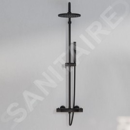 Steinberg 390 - Set de douche avec thermostat, diamètre 220 mm, noir 390 2721 S
