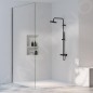 Steinberg 390 - Set de douche avec thermostat, diamètre 220 mm, noir 390 2721 S Steinberg 390 - Set de douche avec thermostat, diamètre 220 mm, noir 390 2721 S