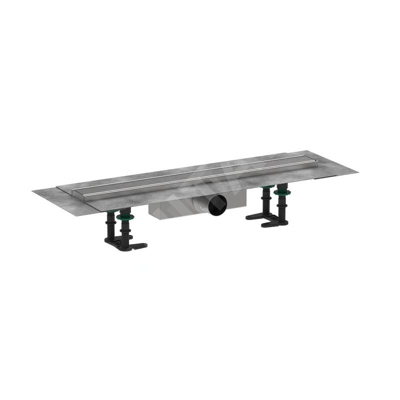 Hansgrohe RainDrain Compact - Caniveau de douche 60 cm, avec grille, acier inoxydable brossé 56174800