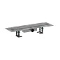 Hansgrohe RainDrain Compact - Caniveau de douche 60 cm, avec grille, acier inoxydable brossé 56174800