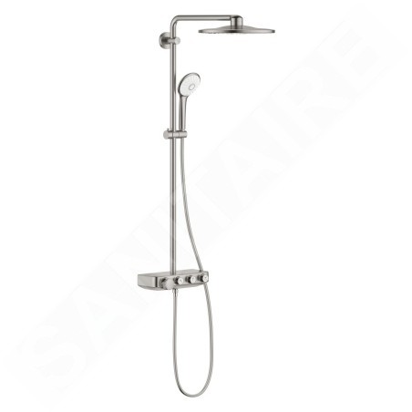 Grohe Euphoria SmartControl - Set de douche 310 Duo avec thermostat, 3 jets, supersteel 26507DC0