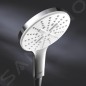 Grohe Rainshower SmartActive - Set de douche de tête 130 9,5 l/min, 3 jets, barre 900 mm et flexible, blanc lunaire 26579LS0