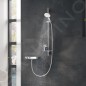 Grohe Rainshower SmartActive - Set de douche de tête 130 9,5 l/min, 3 jets, barre 900 mm et flexible, blanc lunaire 26579LS0
