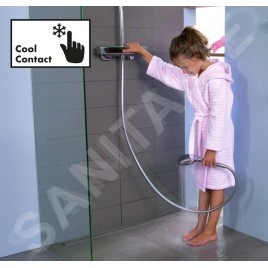 Hansgrohe Rainmaker Select - Set de douche Showerpipe 460 avec thermostat, 2 jets, blanc/ chrome 27109400