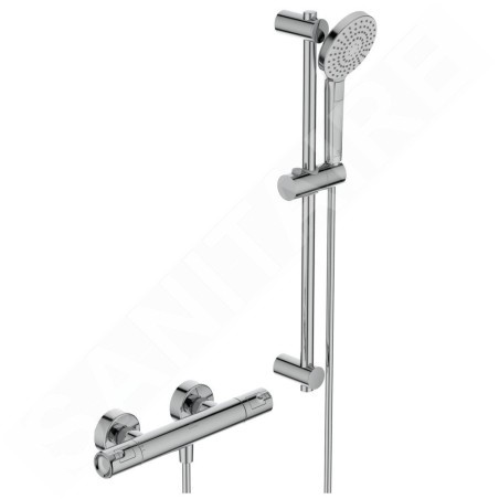 Ideal Standard CeraTherm - Colonne de douche T50 avec thermostat, 3 jets, chrome A7217AA