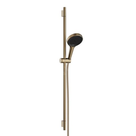 Hansgrohe Rainfinity - Set de pommeau de douche, barre et flexible, 3 jets, bronze brossé 28743140