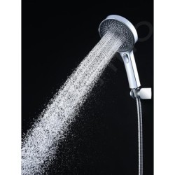 kielle Harmonia - Set de douche avec mitigeur encastré, 2 sorties, avec accessoires et corps d’encastrement, chrome 20623SP40