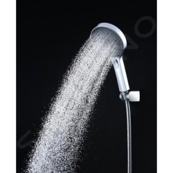 kielle Harmonia - Set de douche avec mitigeur encastré, 2 sorties, avec accessoires et corps d’encastrement, chrome 20623SP40