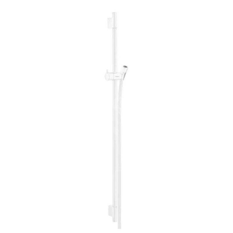 Hansgrohe Unica'S - Barre de douche 900 mm avec flexible, blanc mat 28631700