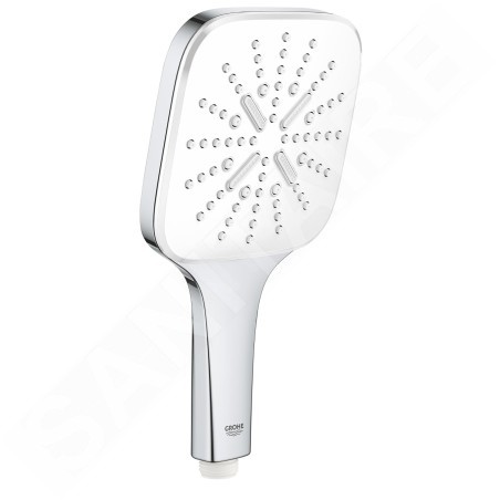Grohe Rainshower SmartActive Cube - Douche de tête 130, 3 jets, blanc lunaire 26551LS0