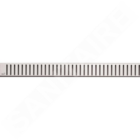 Alcadrain Grilles - Grille pour caniveau à douche linéaire 1150 mm, inox mat PURE-1150M
