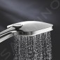 Grohe Rainshower SmartActive Cube - Douche de tête 130, 3 jets, blanc lunaire 26551LS0