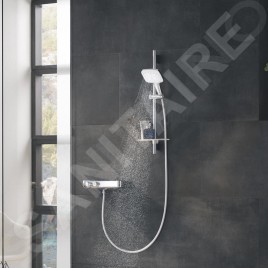 Grohe Rainshower SmartActive Cube - Douche de tête 130, 3 jets, blanc lunaire 26551LS0