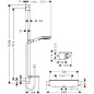 Hansgrohe Raindance Select E - Set de douche 120 avec thermostat Ecostat Select, 3 jets, blanc/ chrome 27039400
