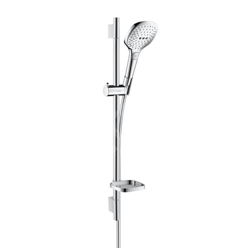 Hansgrohe Raindance Select E - Set de douche 120, 3 jets, blanc/chrome 26620400