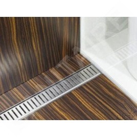 Alcadrain Grilles - Grille pour caniveau à douche linéaire 1150 mm, inox mat PURE-1150M