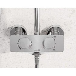 Kludi Cockpit - Colonne de douche Explorer avec thermostat, 300x220 mm, chrome 8005005-00