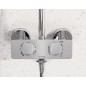 Kludi Cockpit - Colonne de douche Explorer avec thermostat, 300x220 mm, chrome 8005005-00