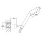 Steinberg 100 - Ensemble de pommeau de douche, support et flexible, 3 jets, chrome 100 1626