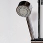 Steinberg 100 - Ensemble de pommeau de douche, barre et flexible, 3 jets, chrome 100 1622