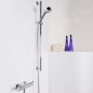 Steinberg 100 - Ensemble de pommeau de douche, barre et flexible, 3 jets, chrome 100 1622