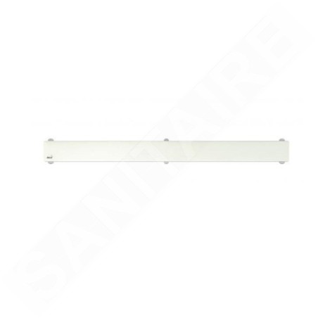 Alcadrain Grilles - Grille pour caniveau de douche 1150 mm, verre/blanc GL1200-1150