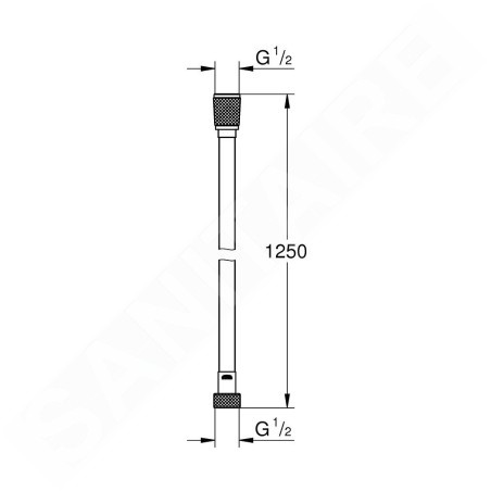 Grohe Flexibles - Flexible de douche VItalioFlex Silver Long-Life 1,25 m, chrome 22110000