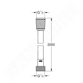 Grohe Flexibles - Flexible de douche VitalioFlex Comfort 2 m, chrome 27173002