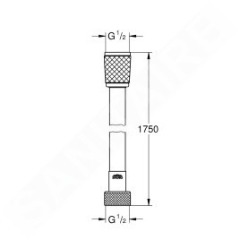 Grohe Flexibles - Flexible de douche VitalioFlex Comfort 1,75 m, chrome 28745002
