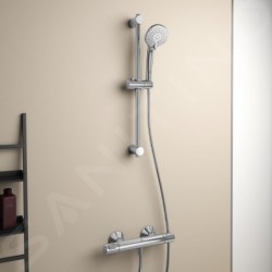 Ideal Standard CeraTherm - Colonne de douche T25 avec thermostat, 3 jets, chrome A7203AA