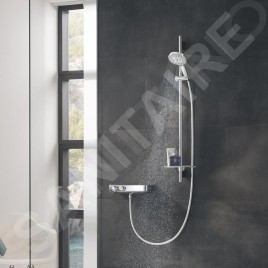 Grohe Rainshower SmartActive - Set de douche de tête 130, 3 jets, barre 900 mm et flexible, chrome 26578000