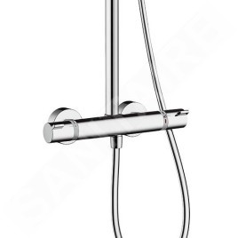 Hansgrohe Croma Select S - Set de douche SemiPipe Multi avec thermostat, blanc / chrome 27247400