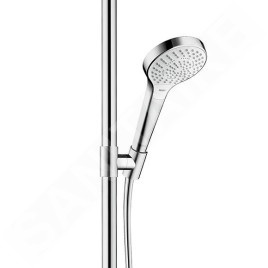 Hansgrohe Croma Select S - Set de douche SemiPipe Multi avec thermostat, blanc / chrome 27247400