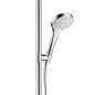 Hansgrohe Croma Select S - Set de douche SemiPipe Multi avec thermostat, blanc / chrome 27247400