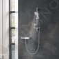 Grohe Rainshower SmartActive Cube - Set de douche de tête 130 6,8 l/min, 3 jets, barre 600 mm et flexible, chrome 26585000
