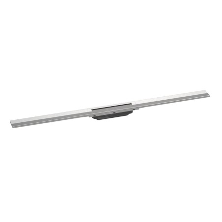 Hansgrohe RainDrain Flex - Caniveau de douche linéaire avec grille en inox 1200, pour montage libre, découpable, inox brossé
