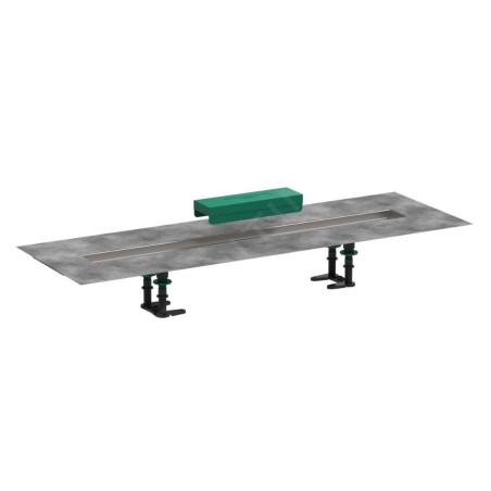 Hansgrohe uBox universal - Kit d'installation pour caniveaux de douche linéaires 800, inox 56012180